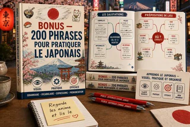 200 Phrases pour t'Entraîner en Japonais