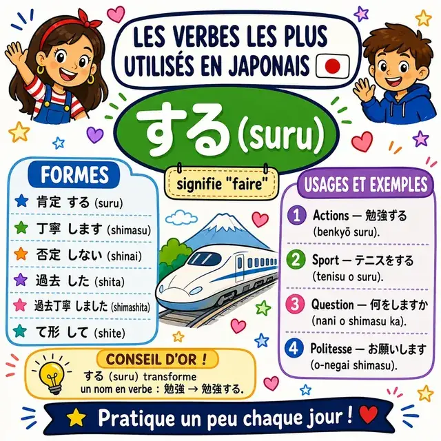 Carte mentale : verbe する SURU